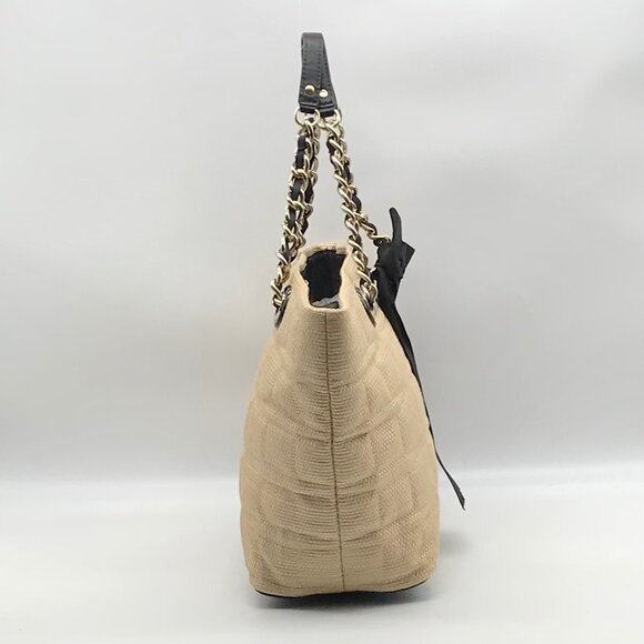 Kate Spade Tan Straw Coal Tote Bag - Picture 4 of 10